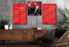 İSTİKLAL MARŞI GENÇLİĞE HİTABE MUSTAFA KEMAL ATATÜRK GÖRSELLİ CAM TABLO CAM SAAT SETİ 