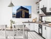 Ka’bah  on Glass Print Caaba Glass Wall Art Kaaba Tempered Glass Wall Art