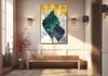 Dikey Sanat Temalı Cam Tablo 333