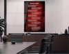 Turkish National Anthem Tempered Glass Wall Art 