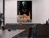 FATİH SULTAN MEHMET HAN VE CAMİİ GÖRSELLİ CAM TABLO
