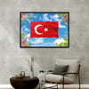 Alüminyum Çerçeveli Vatan Temalı Cam Tablo 057