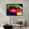 Alüminyum Çerçeveli Vatan Temalı Cam Tablo 075