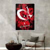 Alüminyum Çerçeveli Vatan Temalı Cam Tablo 093