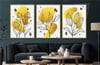 Alüminyum Çerçeveli Sanat Temalı 3'lü Set MDF Tablo 0009