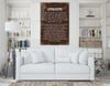 Farewell Sermon Tempered Glass Wall Art with Turkish and Arabic Script