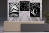 Kunst Thematisches 2-teiliges bedrucktes Glas und Uhrenset