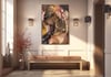 Dikey Sanat Temalı Cam Tablo 315