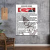 GENÇLİĞE HİTABE YAZILI CAM TABLO 