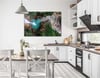 Thema Natur auf bedrucktem Glas