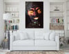 Dikey Sanat Temalı Cam Tablo 313