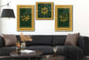 Religion Thematisches 2-teiliges bedrucktes Glas und Uhrenset