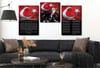 İSTİKLAL MARŞI MUSTAFA KEMAL ATATÜRK GÖRSELLİ CAM TABLO CAM SAAT SETİ 