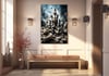 Dikey Sanat Temalı Cam Tablo 327