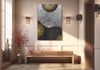 Dikey Sanat Temalı Cam Tablo 291