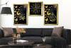 Allah (C.C), Prophet Muhammad (PBUH) and The Family of Prophet Muhammad (Ehli Beyt) Tempered Glass Wall Art Set with Clock