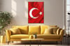 TÜRK BAYRAĞI GÖRSELLİ CAM TABLO