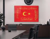 Yatay Vatan Temalı Cam Tablo71