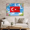 Yatay Vatan Temalı Cam Tablo64