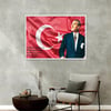 Alüminyum Çerçeveli Vatan Temalı Cam Tablo 013