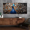 Yatay Saatli Yandan Sanat Temalı Cam Tablo 383