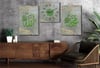 Allah (C.C) and Hz. Muhammad (PBUH) Tempered Glass Wall Art Set with Clock