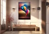 Dikey Sanat Temalı Cam Tablo 290