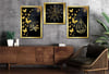 Allah (C.C), Prophet Muhammad (PBUH) and The Family of Prophet Muhammad (Ehli Beyt) Tempered Glass Wall Art Set with Clock