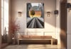 Dikey Sanat Temalı Cam Tablo 305