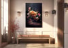 Dikey Sanat Temalı Cam Tablo 326