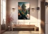 Dikey Sanat Temalı Cam Tablo 304