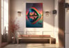 Dikey Sanat Temalı Cam Tablo 298