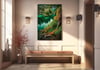 Dikey Sanat Temalı Cam Tablo 310