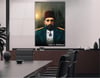 Sultan Abdulhamid Khan Glasschilderij