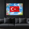 Yatay Vatan Temalı Cam Tablo64