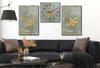Allah (C.C) and Hz. Muhammad (PBUH) Tempered Glass Wall Art Set with Clock
