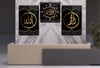 ALLAH C.C MUHAMMED S.A.V VE ALLAHU EKBER YAZILI CAM TABLO VE CAM DUVAR SAATİ 