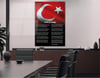 Turkish National Anthem Tempered Glass Wall Art 