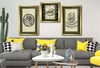 DİNİ TEMALI CAM TABLO VE Tempered Glass Wall Clock SETİ