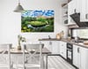Thema Natur auf bedrucktem Glas