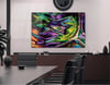 Kunst Thema auf bedrucktem Glas