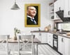 ÇERÇEVE GÖRSELLİ MUSTAFA KEMAL ATATÜRK GÖRSELLİ CAM TABLO 
