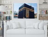 Ka’bah  on Glass Print Caaba Glass Wall Art Kaaba Tempered Glass Wall Art