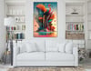 Dikey Sanat Temalı Cam Tablo 322