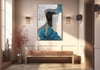 Dikey Sanat Temalı Cam Tablo 292