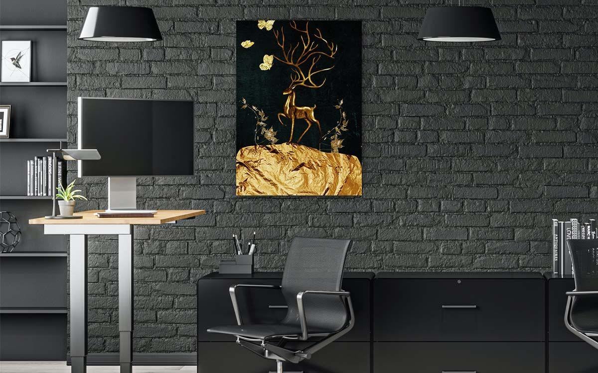 Dikey Sanat Temalı Cam Tablo 288