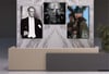 MUSTAFA KEMAL ATATÜRK GÖRSELİ CAM TABLO SAAT SETİ 