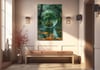 Dikey Sanat Temalı Cam Tablo 303