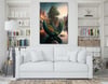 Dikey Sanat Temalı Cam Tablo 304