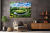Thema Natur auf bedrucktem Glas